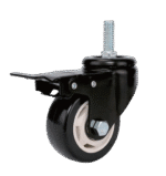 Medium Duty Black PU Caster Series