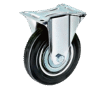 Industrial Black Rubber Cast Iron Caster Series